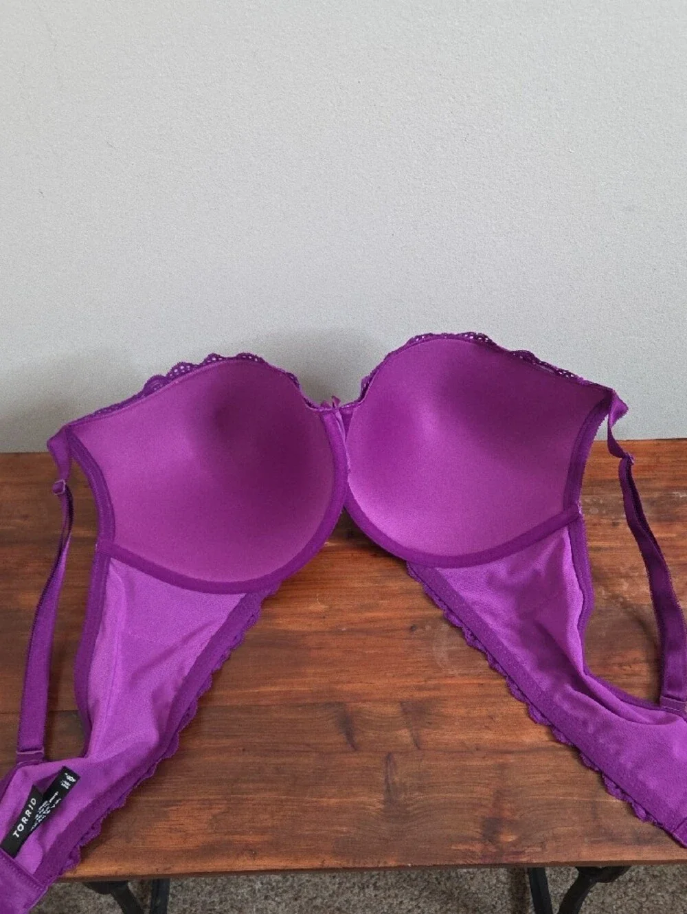 torrid Purple Lace XO Ultra Plunge Push-Up Bra